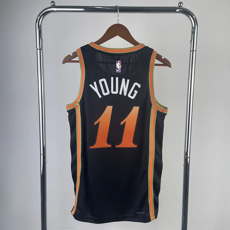 2023 Season NBA Atlanta Hawks Basketball Jersey city version #11 YOUNG