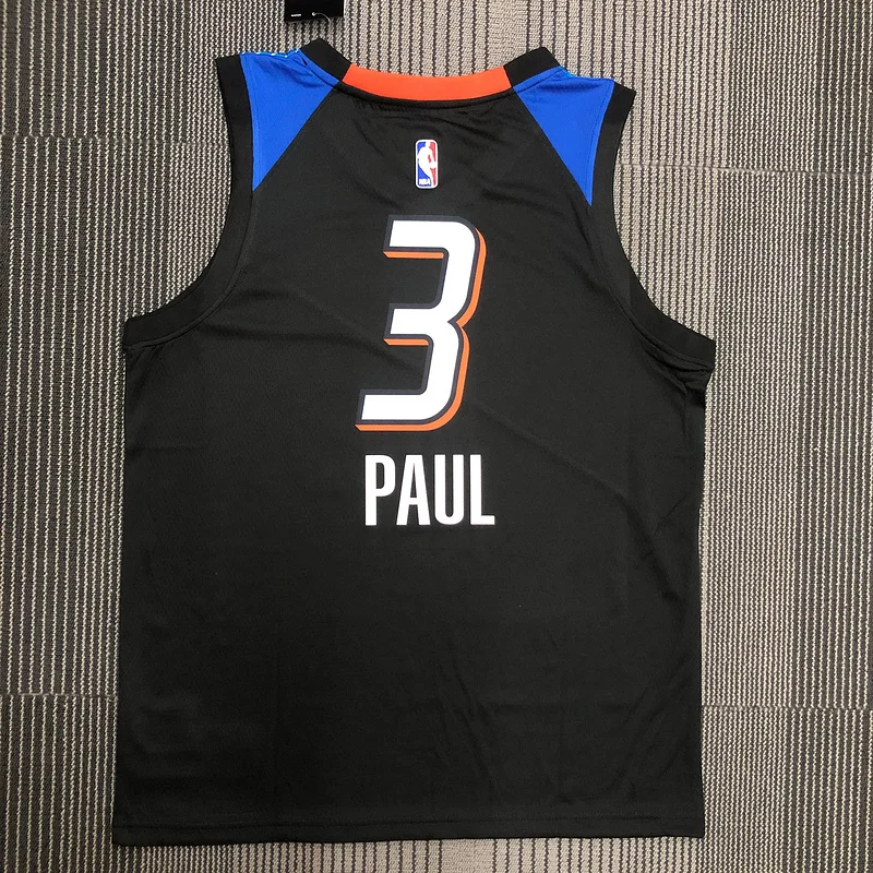 NBA Oklahoma City Thunder Basketball Jersey city version #3 PAUL