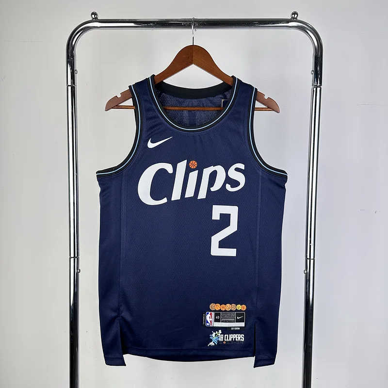 2024 Season   NBA Los Angeles Clippers Basketball jersey   city version  #2   LEONARD