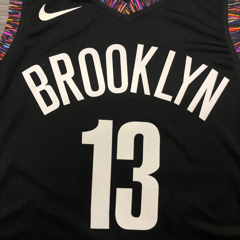 2020 Season Brooklyn Nets Basketball jersey city version Camouflage Black #13 HARDEN