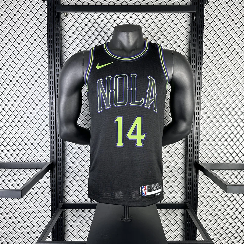 2024  New Orleans Pelicans Basketball jersey   city version  #14  INGRAM