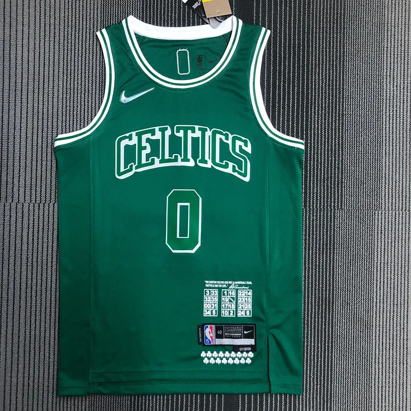 2022 Season NBA Boston Celtics Basketball Jersey city version #0 TATUM