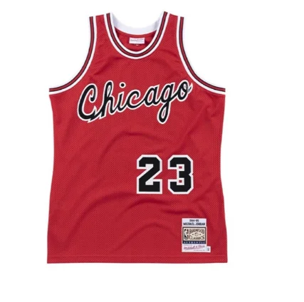 MN Hot Print Retro NBA Chicago Bulls Basketball jersey 1984 1985 Season red #23 Jordan