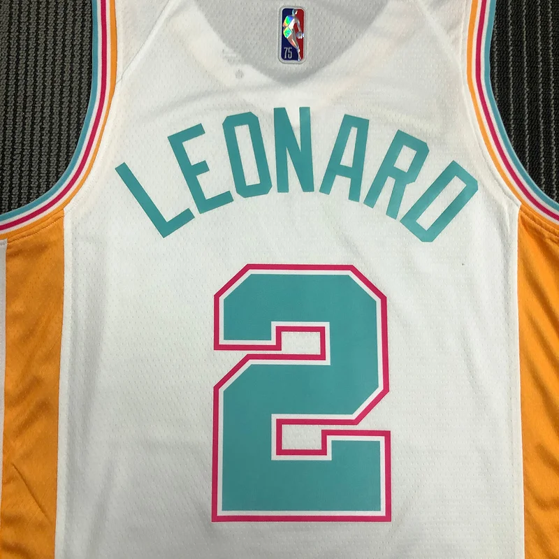 2022 San Antonio Spurs Basketball Jersey city version #2 LEONARD