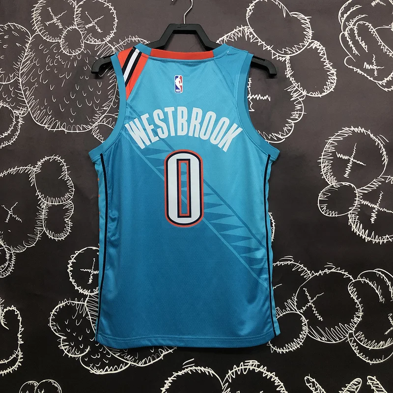 2019 NBA Oklahoma City Thunder Basketball Jersey city version #0 WESTBROOK