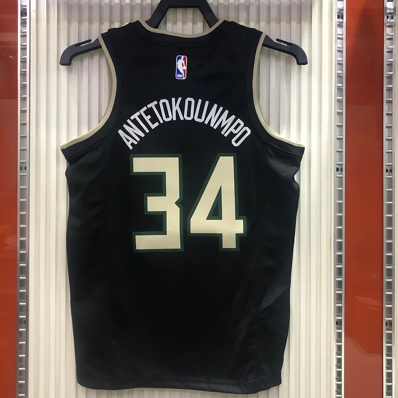 2021 Season NBA Milwaukee Bucks Basketball jersey JORDAN limited #34 Antetokounmpo