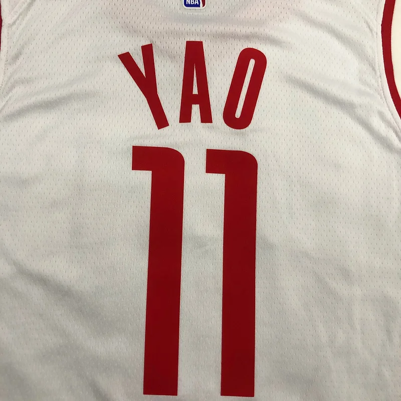 2021 Houston Rockets Basketball Jersey White #11 YAO