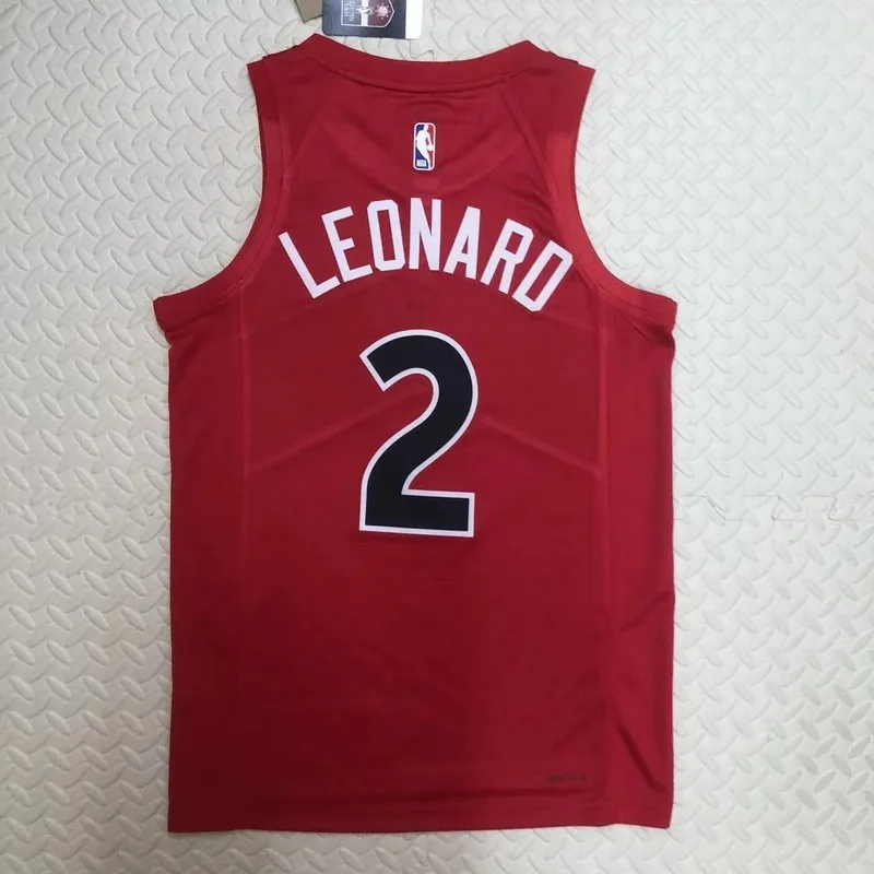 2023 NBA Toronto Raptors Basketball Jersey Aawy Red #2 LEONARD