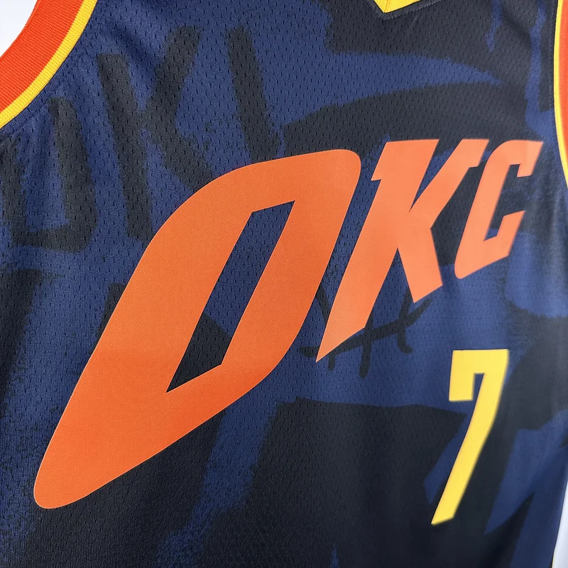 2024 NBA Oklahoma City Thunder Basketball Jersey city version #7 HOLMGREN