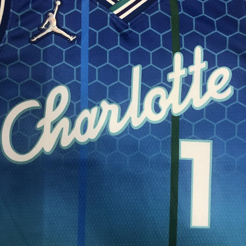 2022  Charlotte Hornets Basketball Jersey   city version #1  BALL