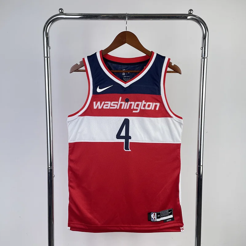 2023  Washington Wizards Basketball Jersey   Aawy   Red  #4    WESTBROOK