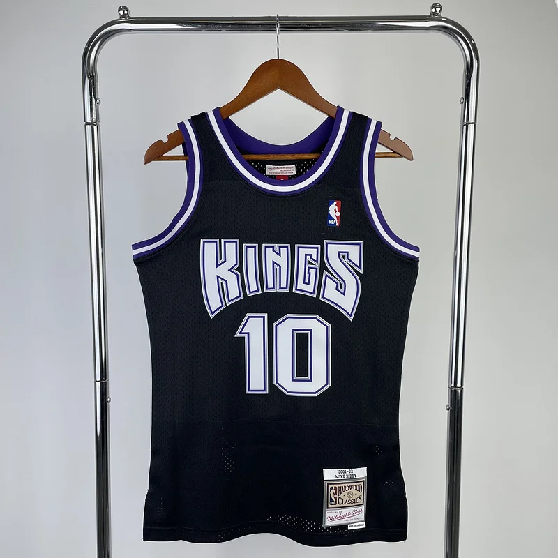 Mitchell Ness Hot Print Retro Sacramento Kings Basketball Jersey 2001 #10 BIBBY