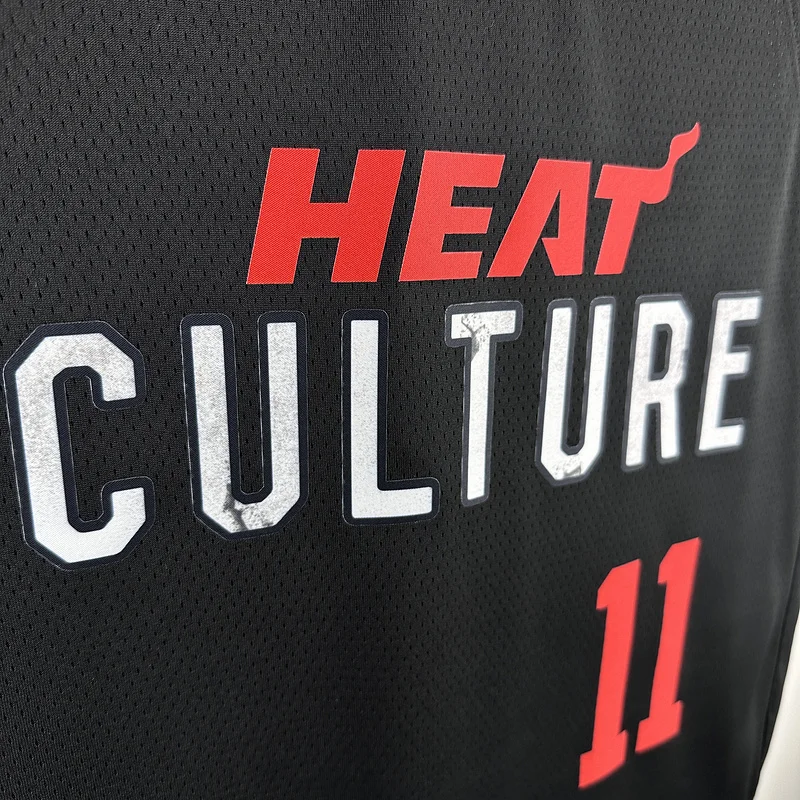 2024 Season NBA Miami Heat basketball jersey city version #11  JAQUEZ JR