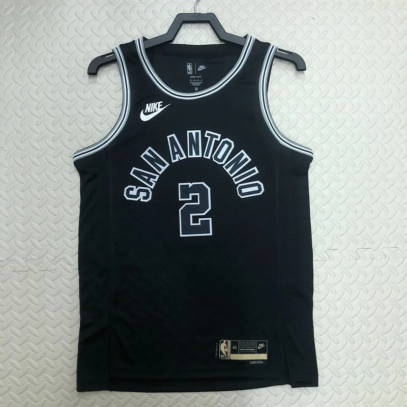 2023 San Antonio Spurs Basketball Jersey Retro #2 LEONARD