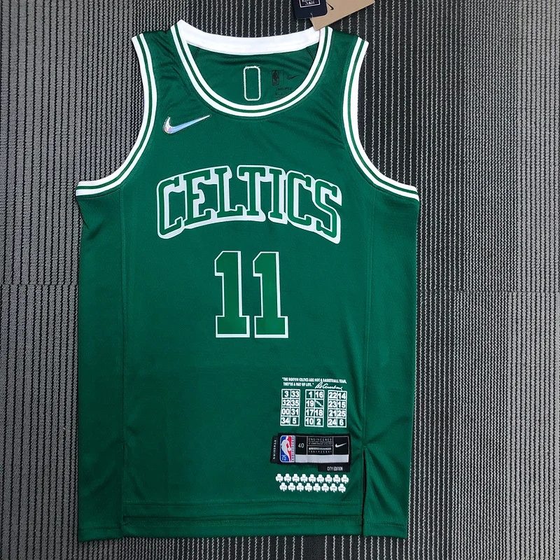 2022 Season NBA Boston Celtics Basketball Jersey city version #11 IRVING