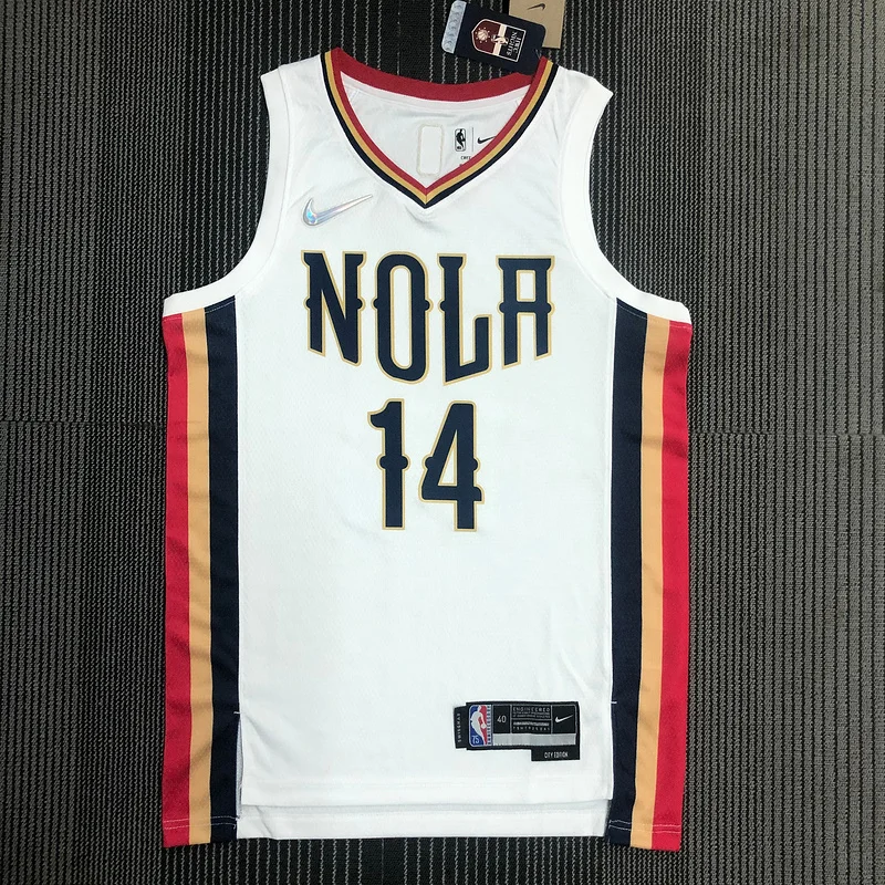 2022  New Orleans Pelicans Basketball jersey   city version  #14  INGRAM