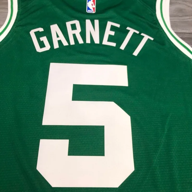 NBA Boston Celtics Basketball Jersey Retro Green #5 GARNETT