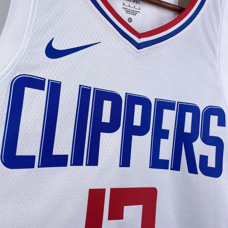 2023 Season   NBA Los Angeles Clippers Basketball jersey   Home   White  #13   GEORGE