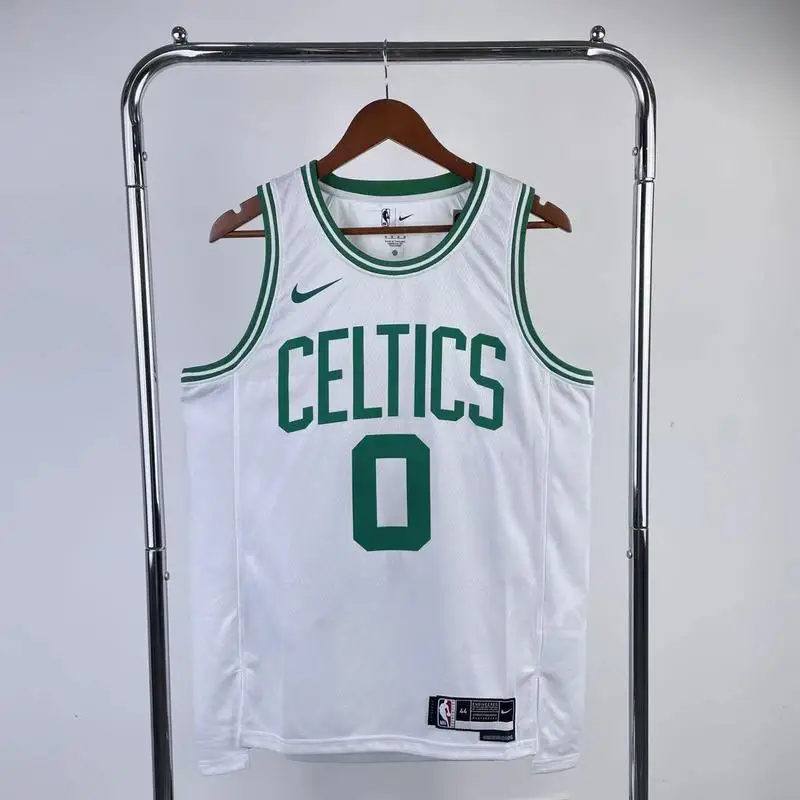 2023 Season NBA Boston Celtics Basketball Jersey White #0 TATUM