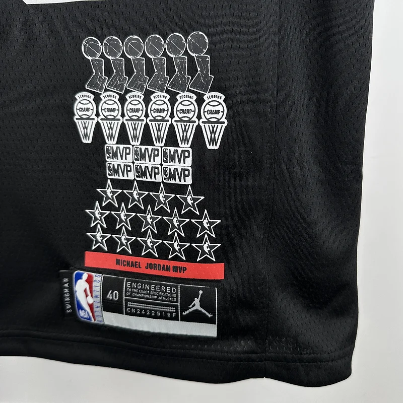 NBA Chicago Bulls Basketball jersey black Honor version #23 Jordan