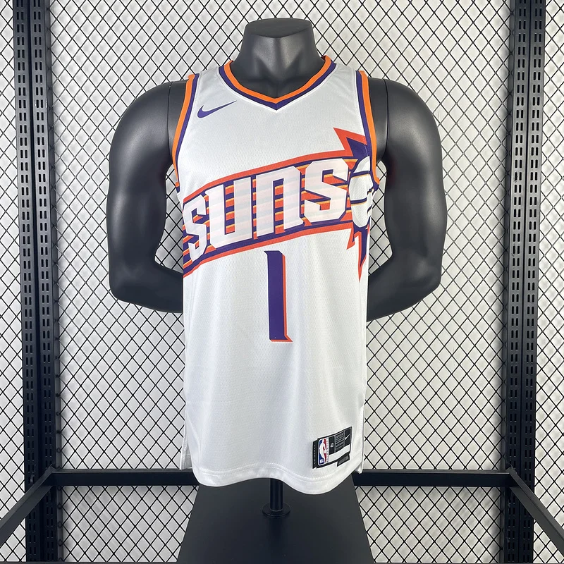 2024 Season NBA Phoenix Suns Basketball jersey Home White #1 BOOKER