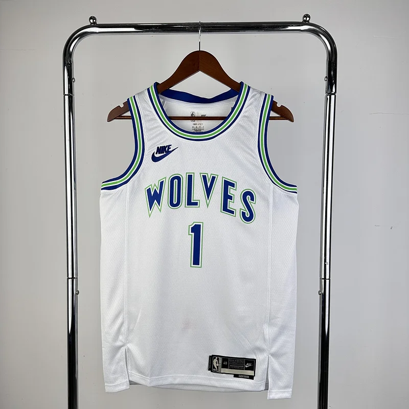 2024 Minnesota Timberwolves Basketball Jersey Retro #1 ANDERSON