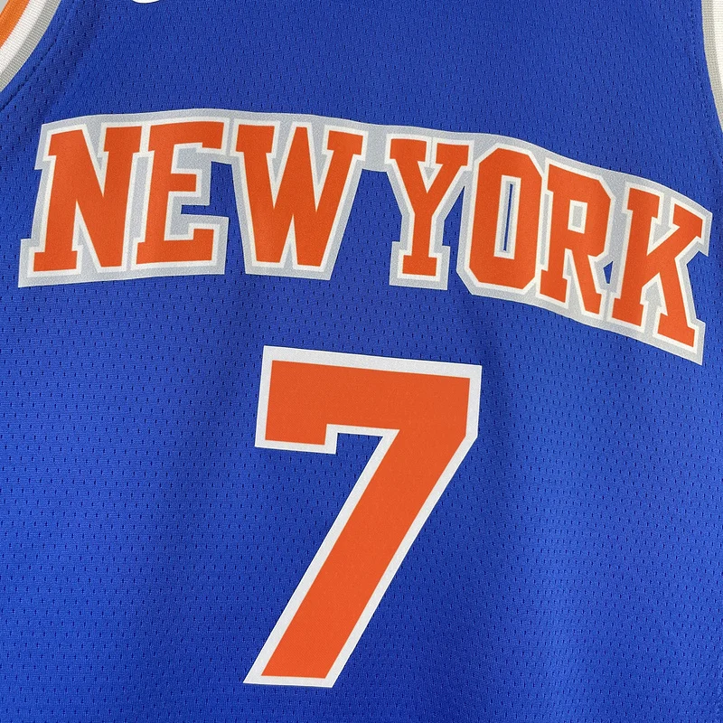 2023 New York Knicks Basketball Jersey Aawy Blue #7 ANTHONY