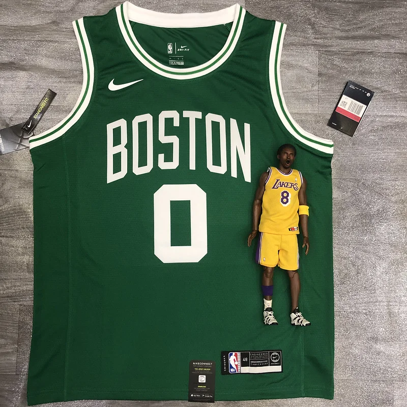 NBA Boston Celtics Basketball Jersey Retro Green #0 TATUM