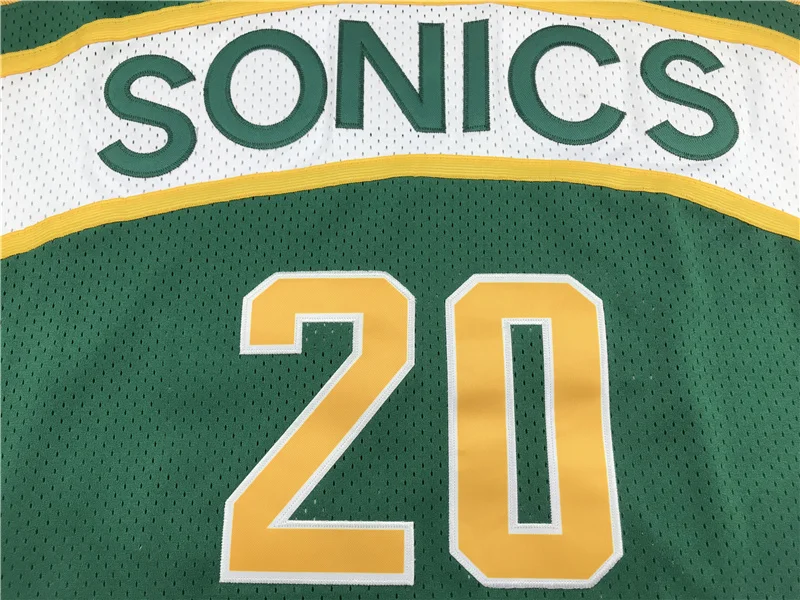 NBA Seattle SuperSonics Basketball jersey 20 Green