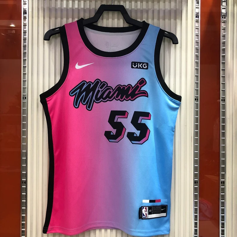 2021 Season NBA Miami Heat basketball jersey city version #55 ROBINSON