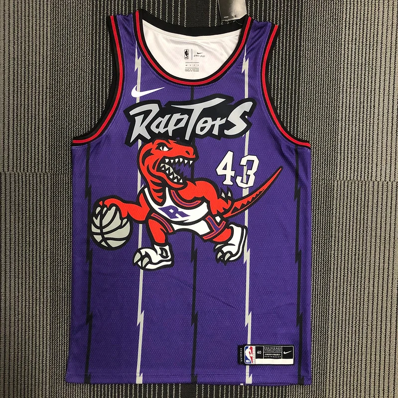 NBA Toronto Raptors Basketball Jersey Retro Purple #43 SIAKAM