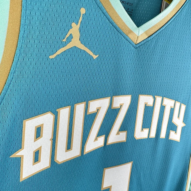 2024  Charlotte Hornets Basketball Jersey   city version #1  BALL