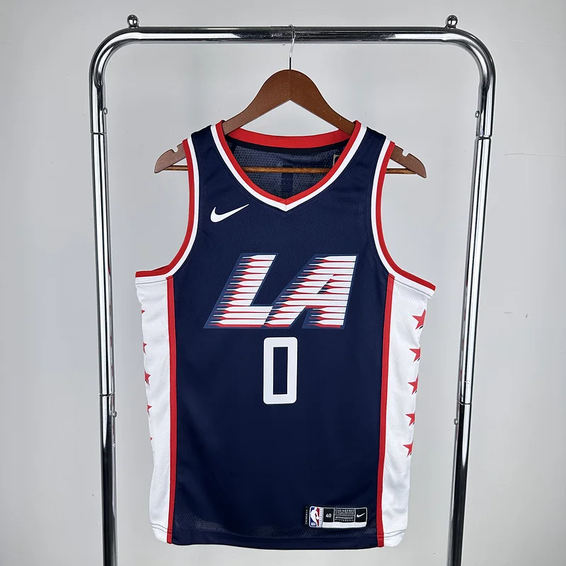 2019 Season  NBA Los Angeles Clippers Basketball jersey   city version  #0    WESTBROOK