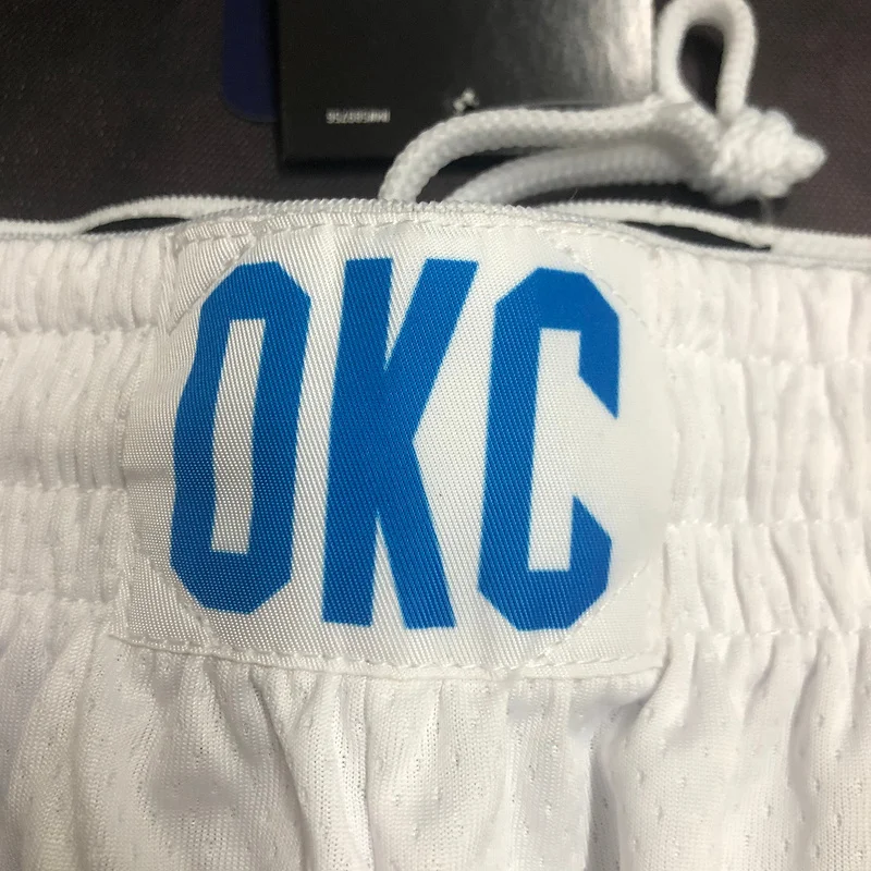 NBA Oklahoma City Thunder Basketball White Shorts