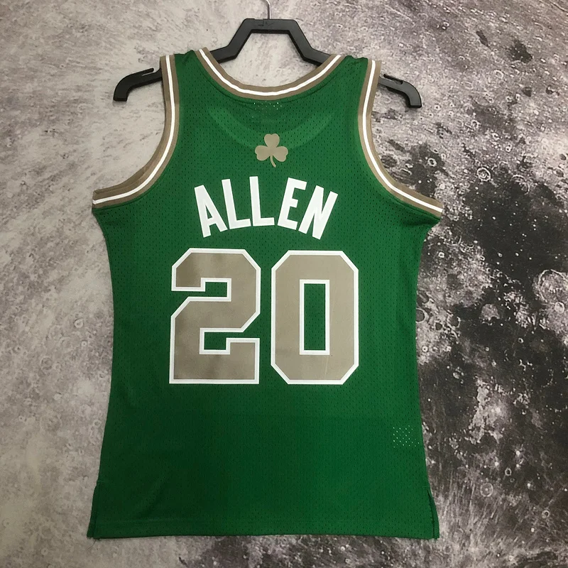 2007 2008 Season MN Hot Print Retro NBA Boston Celtics Basketball Jersey #20 ALLEN