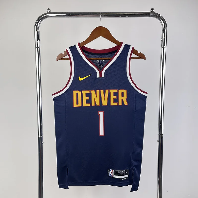 2023 Season NBA Denver Nuggets Basketball jersey Blue #1 PORTER JR