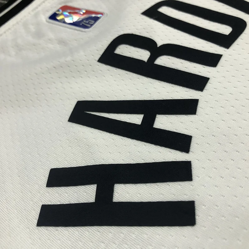 75th anniversary Brooklyn Nets Basketball jersey White #13 HARDEN