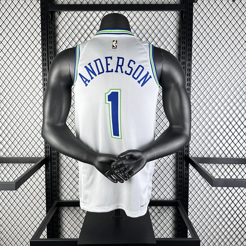 2024 Minnesota Timberwolves Basketball Jersey Retro #1 ANDERSON