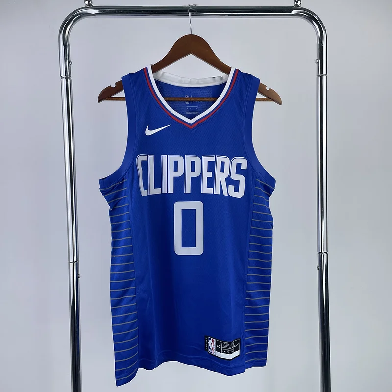 NBA Los Angeles Clippers Basketball jersey   limited   Blue  #0    WESTBROOK