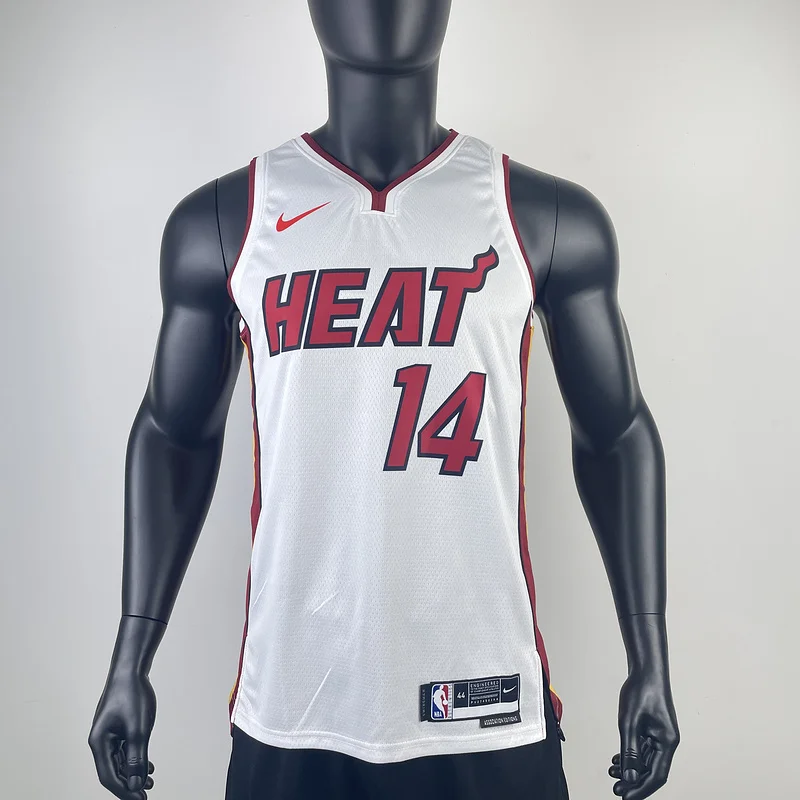 NBA Miami Heat basketball jersey V-neck White #14 HERRO