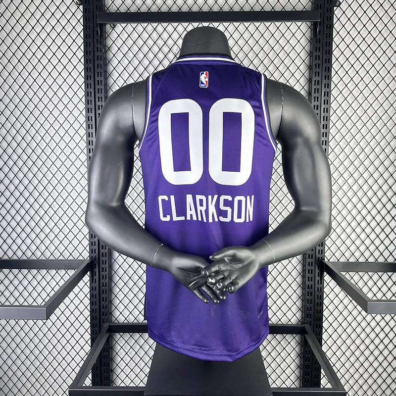 2024 Utah Jazz Basketball Jersey city version #00 CLARKSON