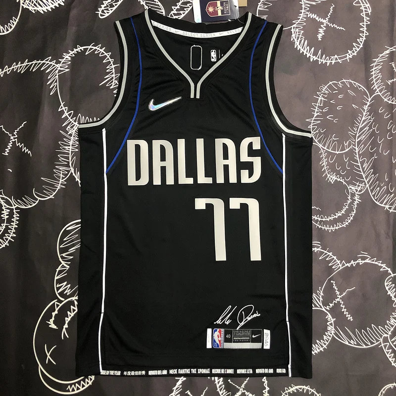 NBA Dallas Mavericks basketball jersey Honor version #77 DONCIC