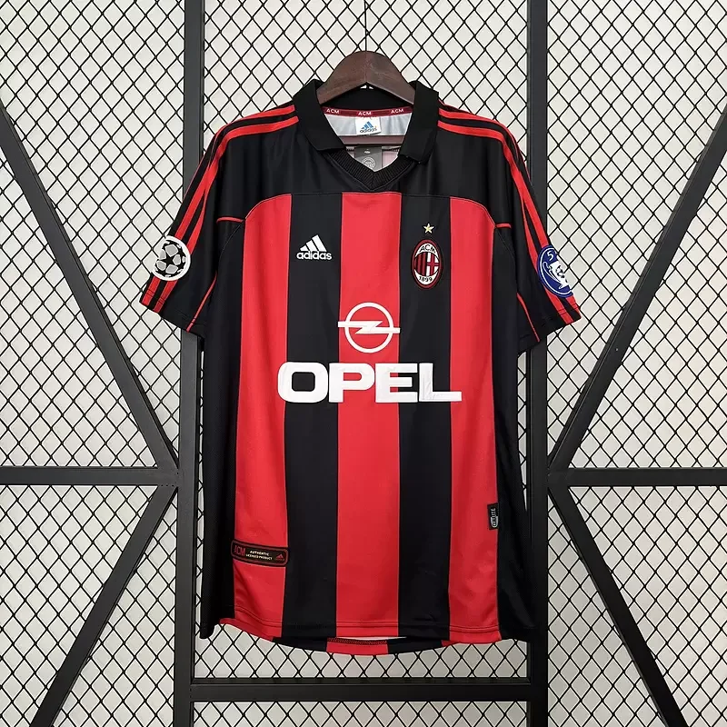 00/01 AC Milan Jersey Home