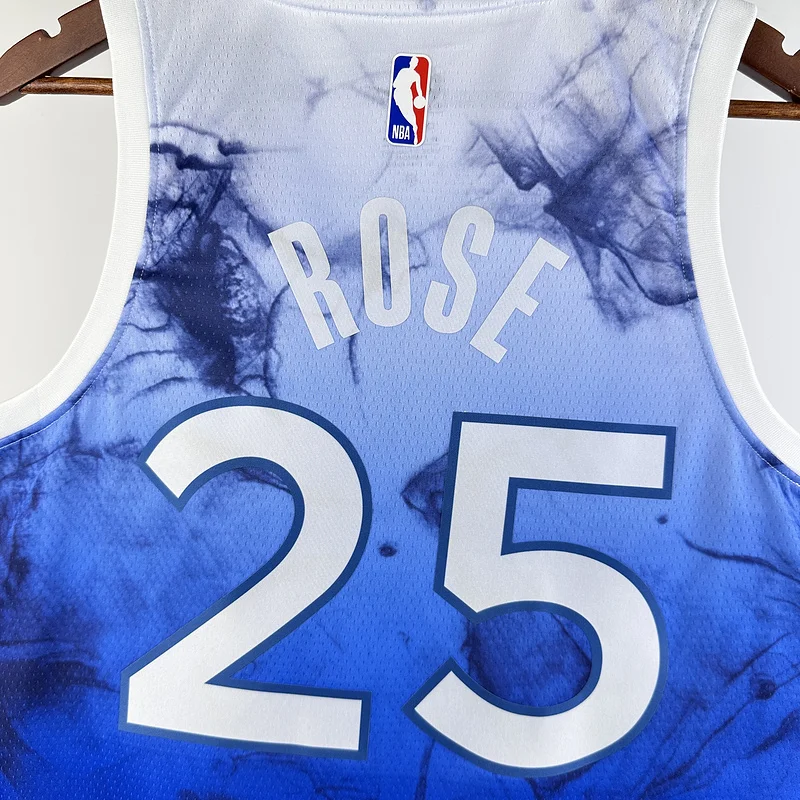 2024 Minnesota Timberwolves Basketball Jersey city version #25 ROSE