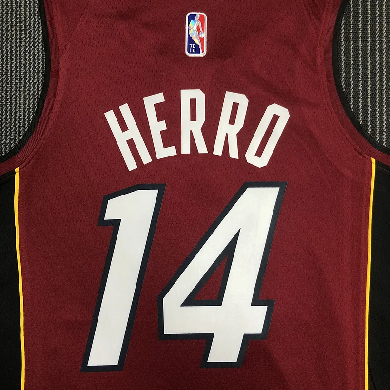 75th anniversary NBA Miami Heat basketball jersey trapeze limited #14 HERRO