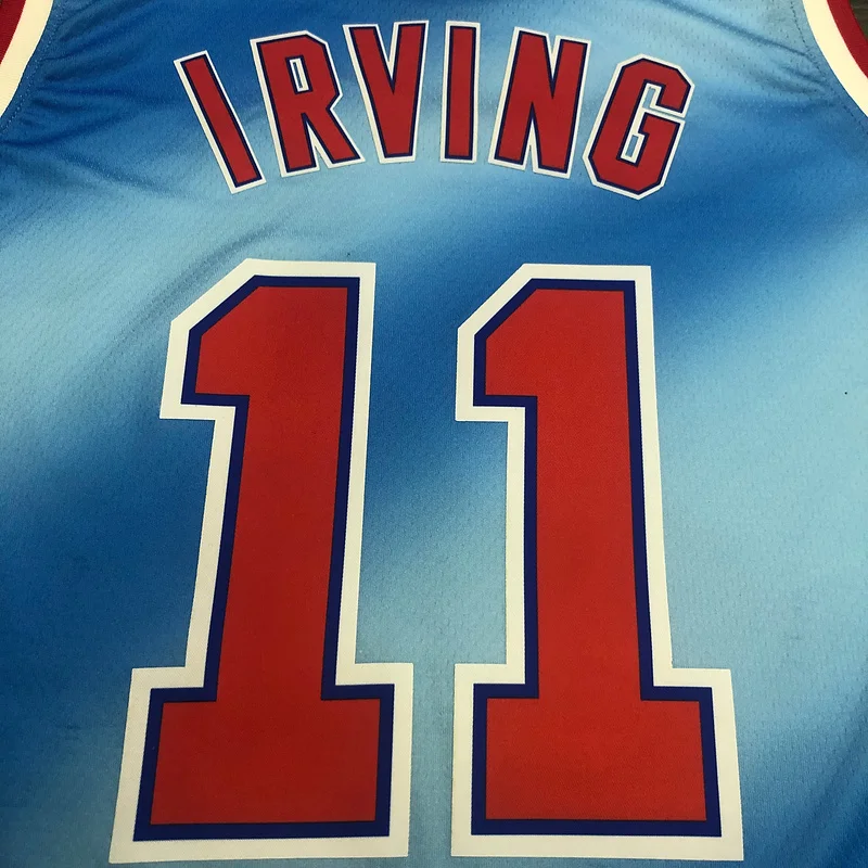 2021 Season Brooklyn Nets Basketball jersey Retro limited Blue #11 IRVING