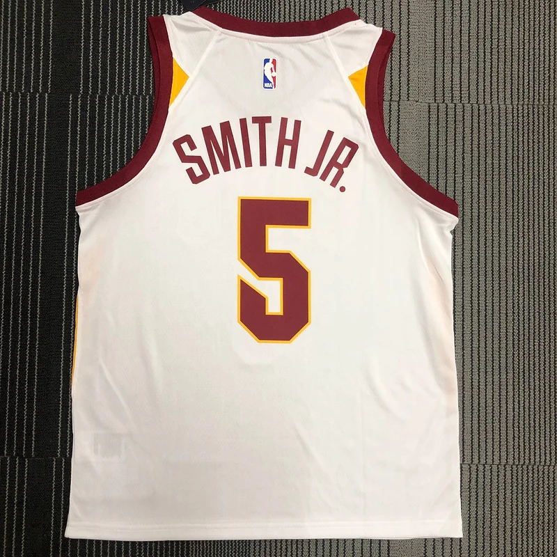 Cleveland Cavaliers Basketball Jersey White #5 JR. SMITH JR