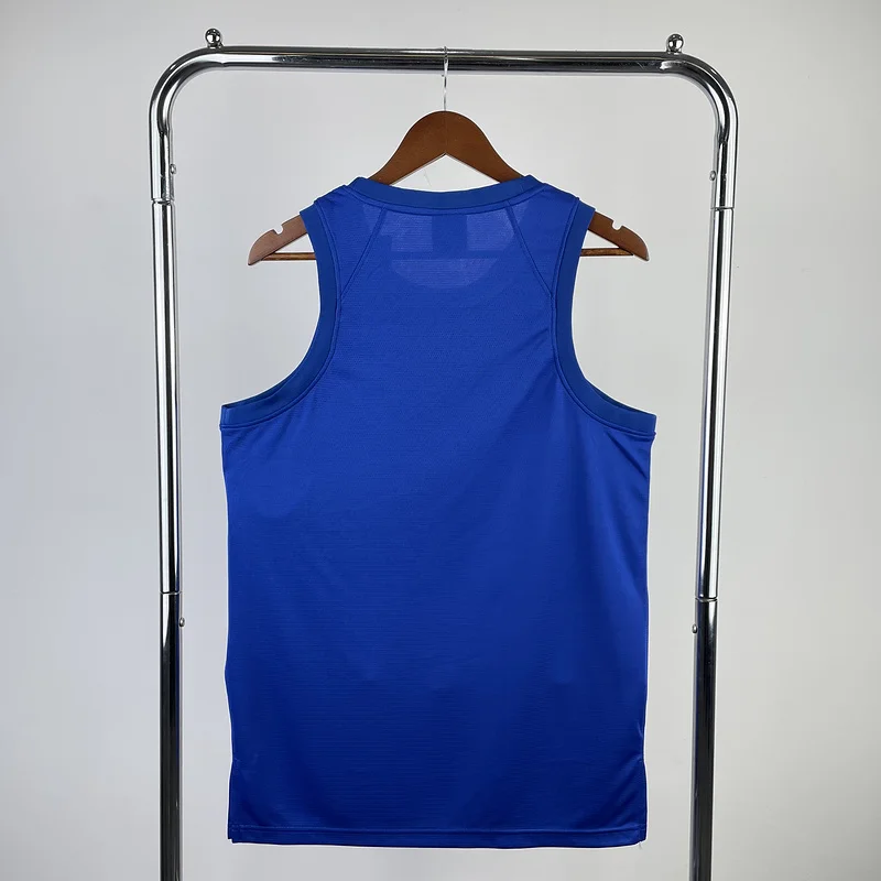 2023 New York Knicks Basketball Jersey Blue training vest