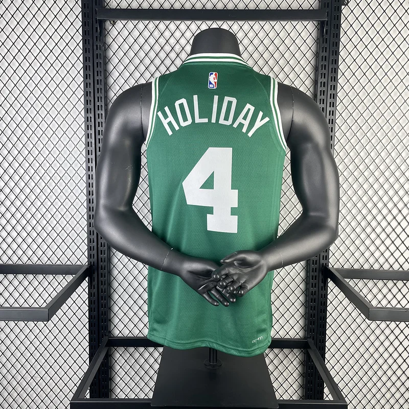 2023 Season NBA Boston Celtics Basketball Jersey away Green #4 HOLIDAY