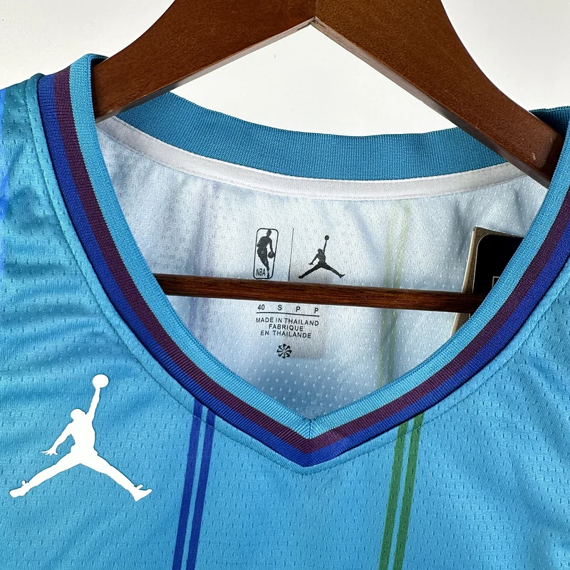 2024  Charlotte Hornets Basketball Jersey   Retro  #1  BALL